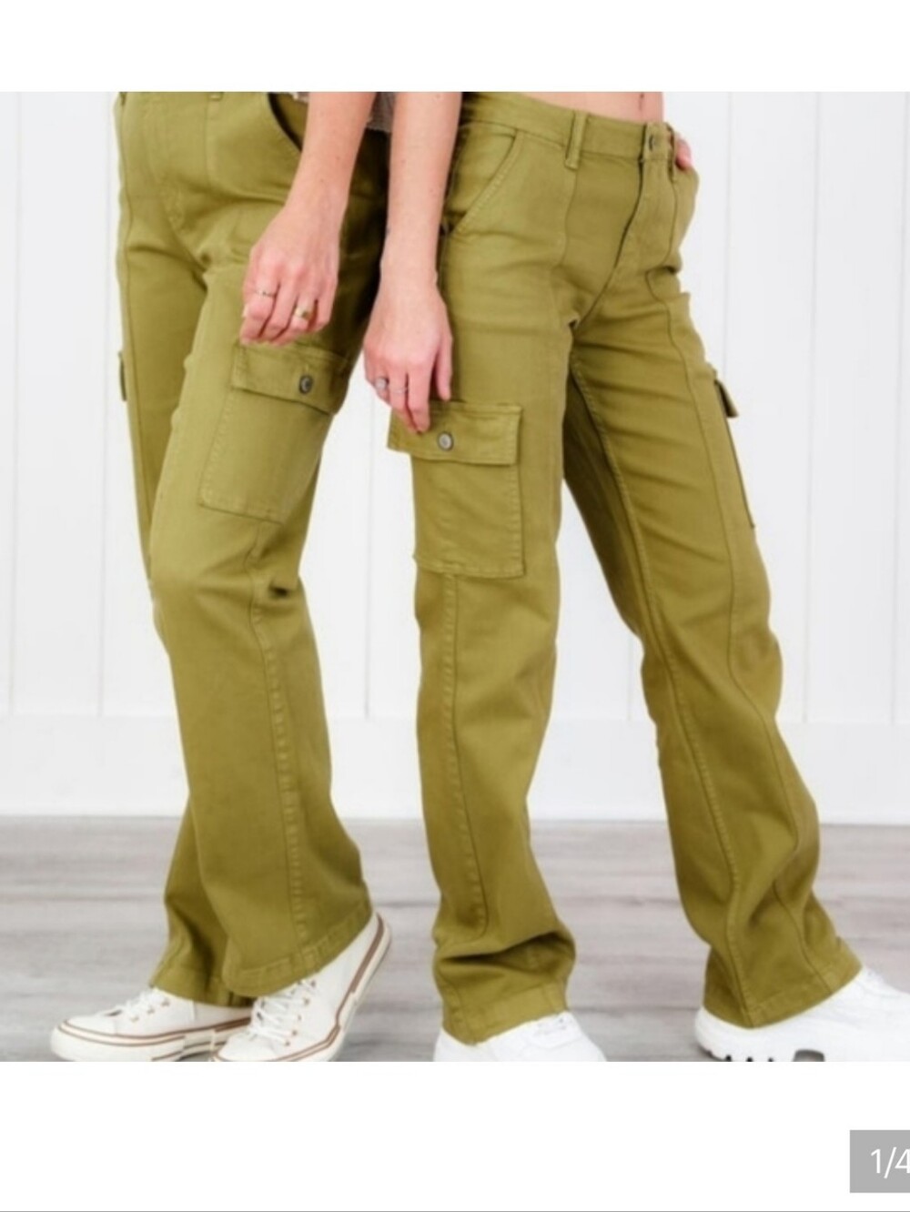 Nwt Women's Judy Blue Matcha Cargo Straigh Leg Pants Sz 11/30.